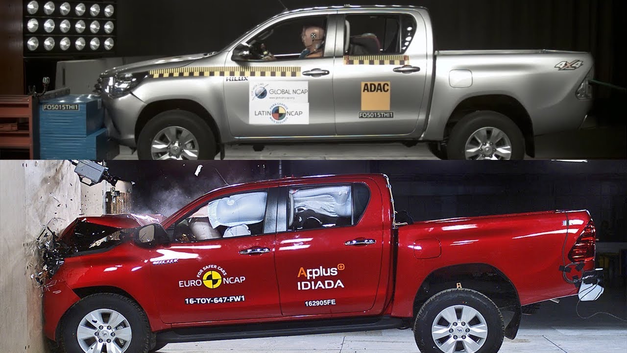 News: 2017 Toyota Hilux vs 2017 Ford Ranger Crash Test